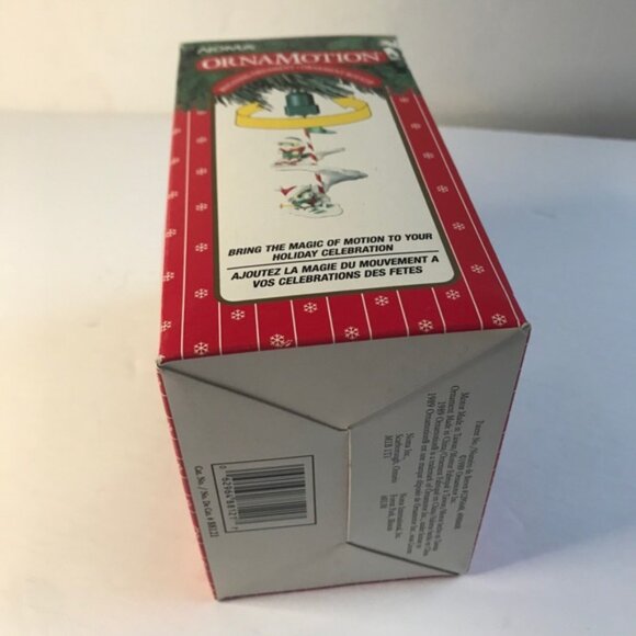 Noma Vintage 90s Ornamotion SKI RACE Rotating Christmas Tree Ornament 1995 Motor - Picture 13 of 14